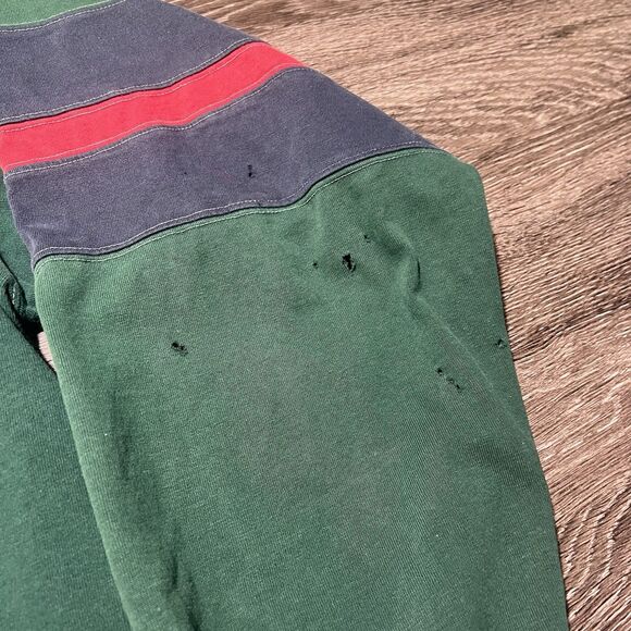 Mens size XL long sleeve rugby collared Van Heusen shirt Vintage - Picture 3 of 11